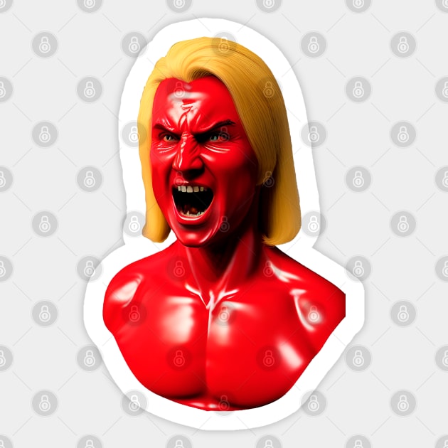 This Nordic boy turns red with rage when he is crossed Sticker by Marccelus